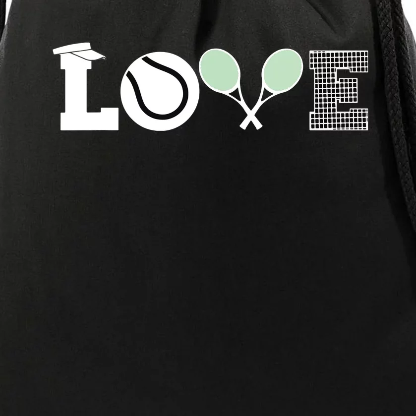 Tennis Love Tennis Fan Tennis Player Gift Tennis Lover Drawstring Bag