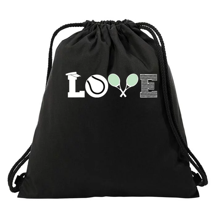 Tennis Love Tennis Fan Tennis Player Gift Tennis Lover Drawstring Bag