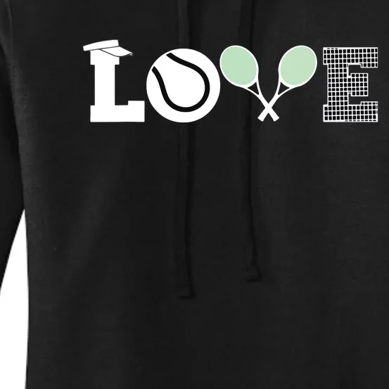 Tennis Love Tennis Fan Tennis Player Gift Tennis Lover Women's Pullover Hoodie