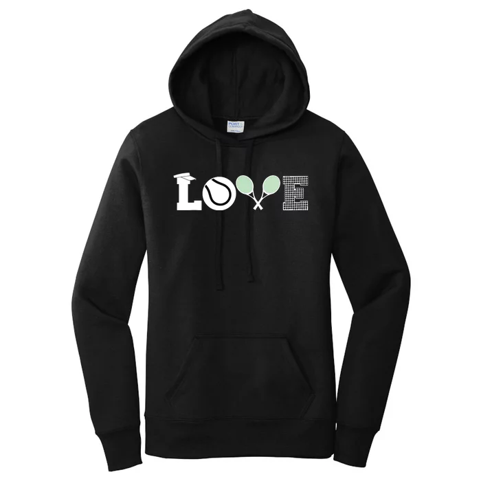 Tennis Love Tennis Fan Tennis Player Gift Tennis Lover Women's Pullover Hoodie