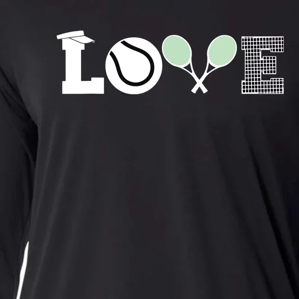 Tennis Love Tennis Fan Tennis Player Gift Tennis Lover Cooling Performance Long Sleeve Crew