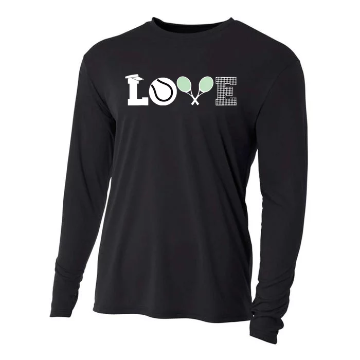 Tennis Love Tennis Fan Tennis Player Gift Tennis Lover Cooling Performance Long Sleeve Crew