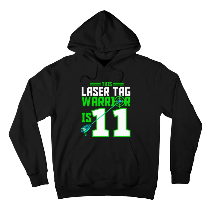 This Laser Tag Warrior Is 11 Gaming Birthday Party Hoodie