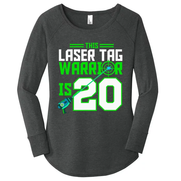 This Laser Tag Warrior Is 20 Gaming Birthday Party Women's Perfect Tri Tunic Long Sleeve Shirt