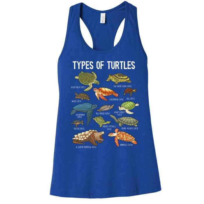 Turtle Lover Turtle Art Types Turtle Turtle Women's Racerback Tank