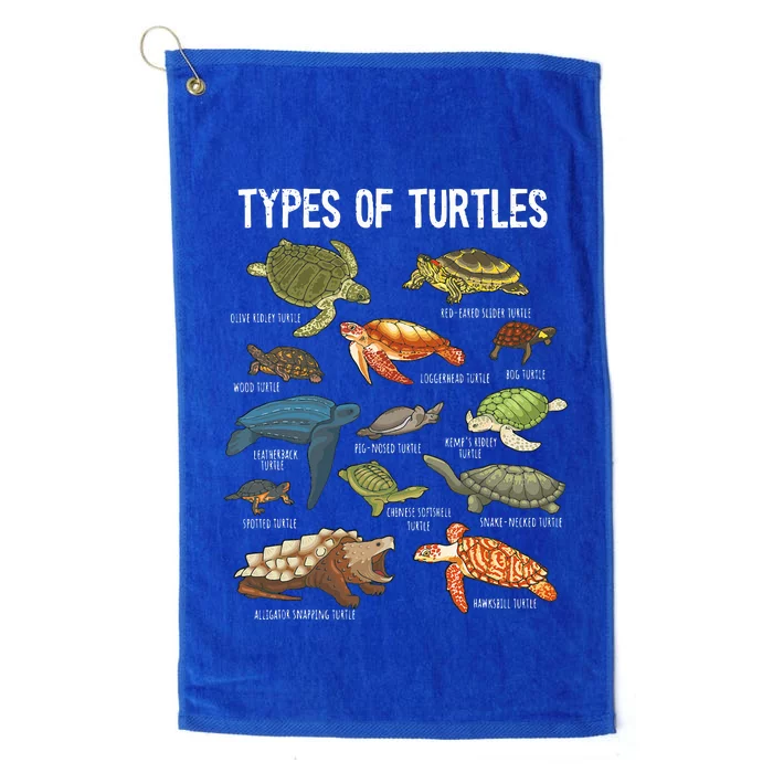 Turtle Lover Turtle Art Types Turtle Turtle Platinum Collection Golf Towel