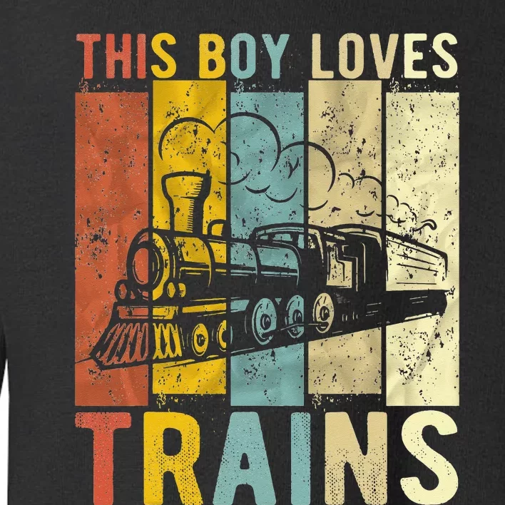 This Loves Trains Gift Train Toddler Sweatshirt