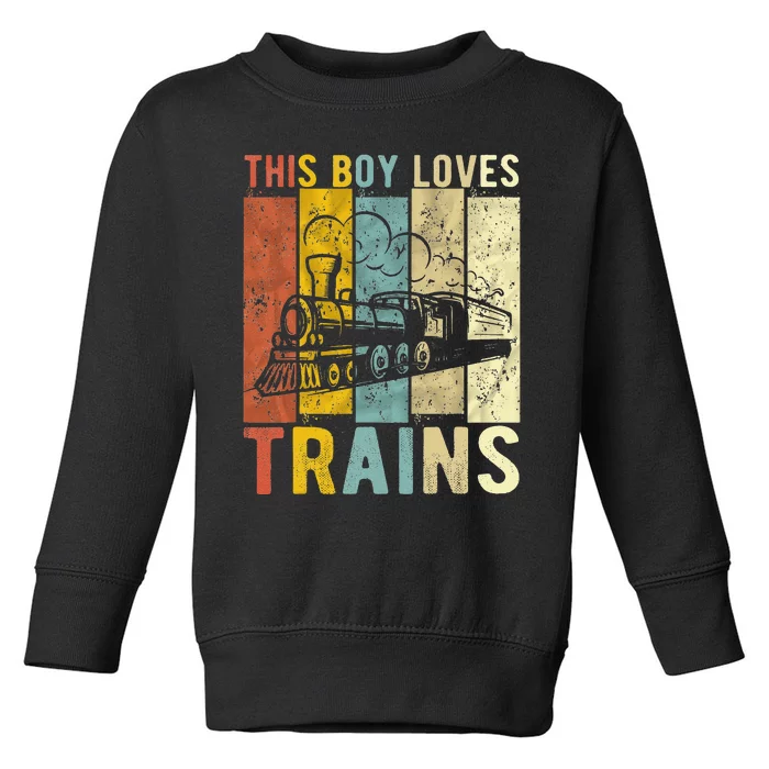 This Loves Trains Gift Train Toddler Sweatshirt