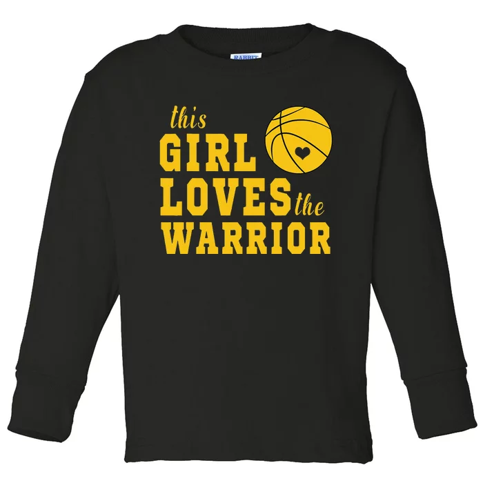 This Loves The Warriors Basketball Toddler Long Sleeve Shirt