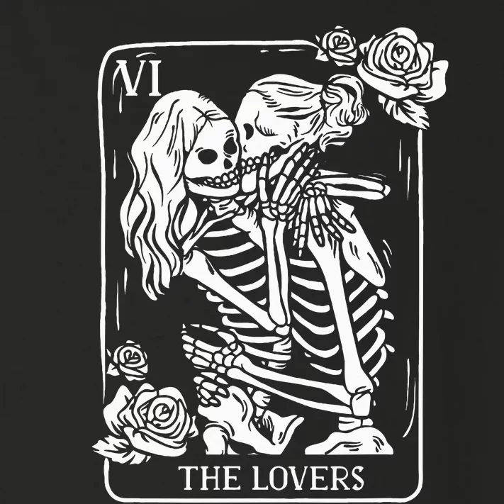 The Lovers Tarot Card Occult Goth Skeleton Kiss Toddler Long Sleeve Shirt