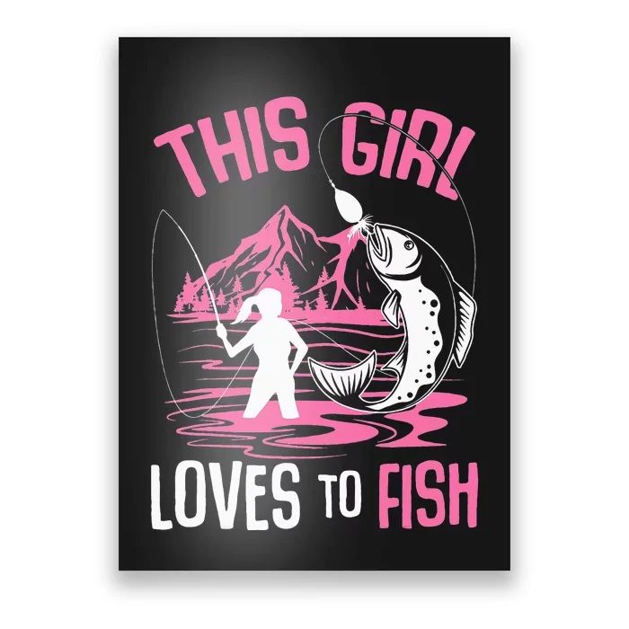 This Loves To Fish Fishing saying Poster