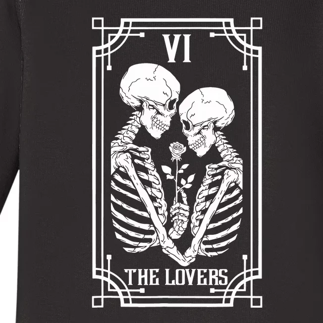 The Lovers Tarot Card Baby Long Sleeve Bodysuit