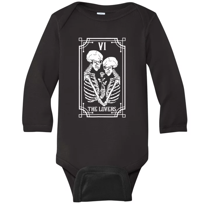 The Lovers Tarot Card Baby Long Sleeve Bodysuit