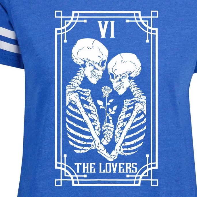 The Lovers Tarot Card Enza Ladies Jersey Football T-Shirt