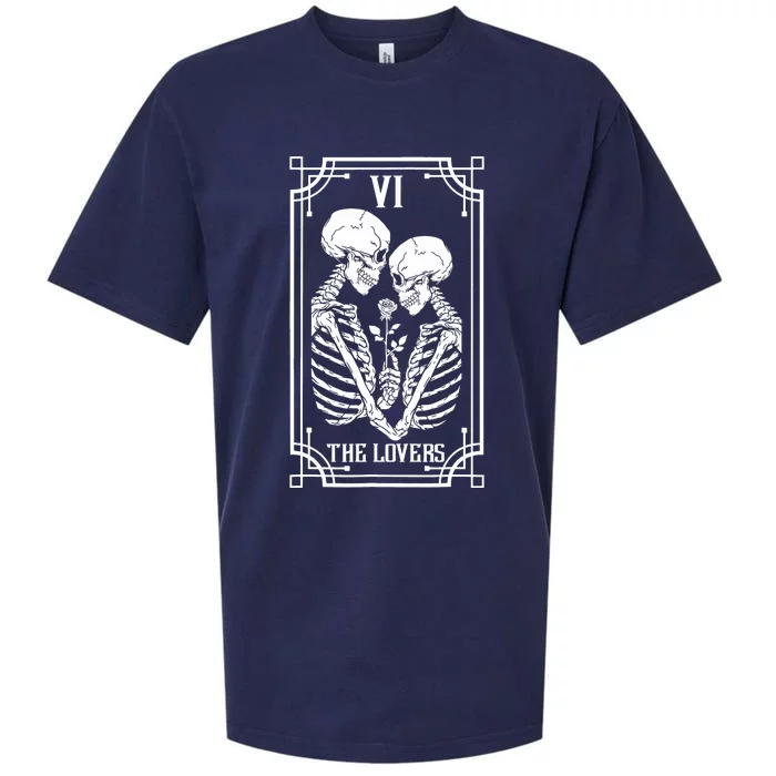 The Lovers Tarot Card Sueded Cloud Jersey T-Shirt