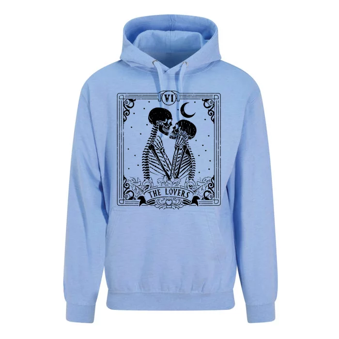 The Lovers Tarot Card Skeleton Great Unisex Surf Hoodie