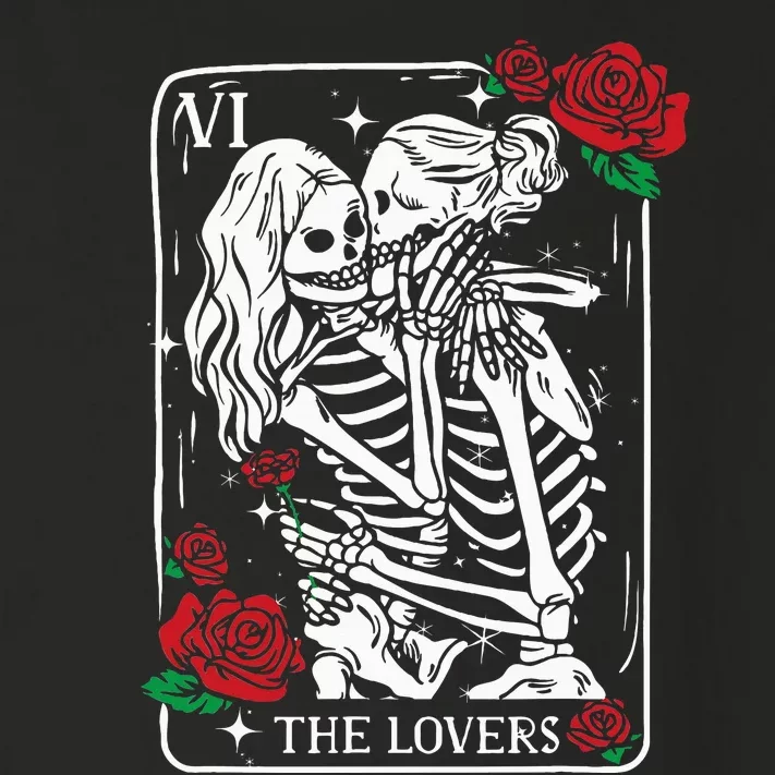 The Lovers Tarot Card Occult Skeleton Roses Gothic Kissing Toddler Long Sleeve Shirt