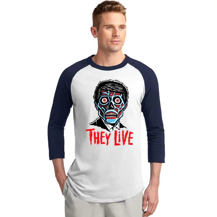 They Live!!! Baseball Sleeve Shirt