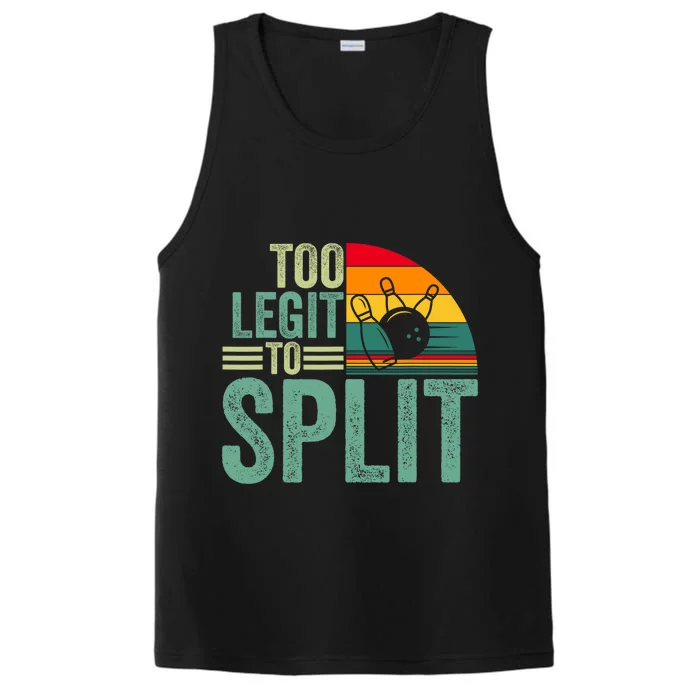 Too Ligit To Split Funny Bowlers & Bowling Player Performance Tank