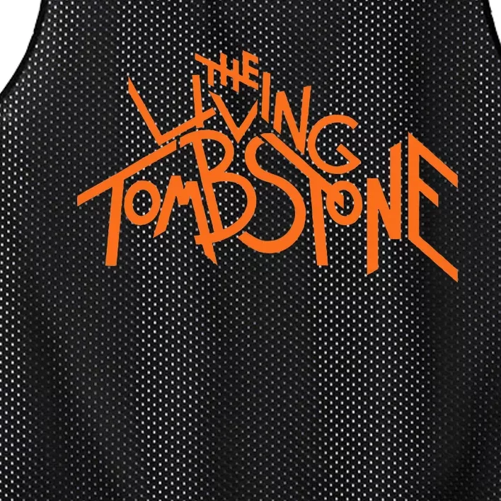 The Living Tombstone – Orange Mesh Reversible Basketball Jersey Tank