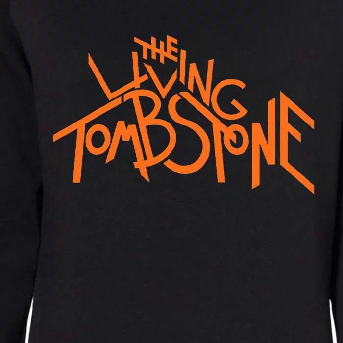 The Living Tombstone – Orange Womens California Wash Sweatshirt