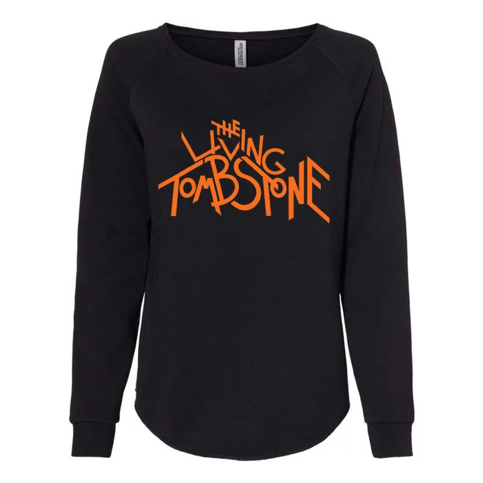 The Living Tombstone – Orange Womens California Wash Sweatshirt