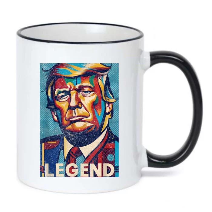 Trump Legend Tshirt Black Color Changing Mug