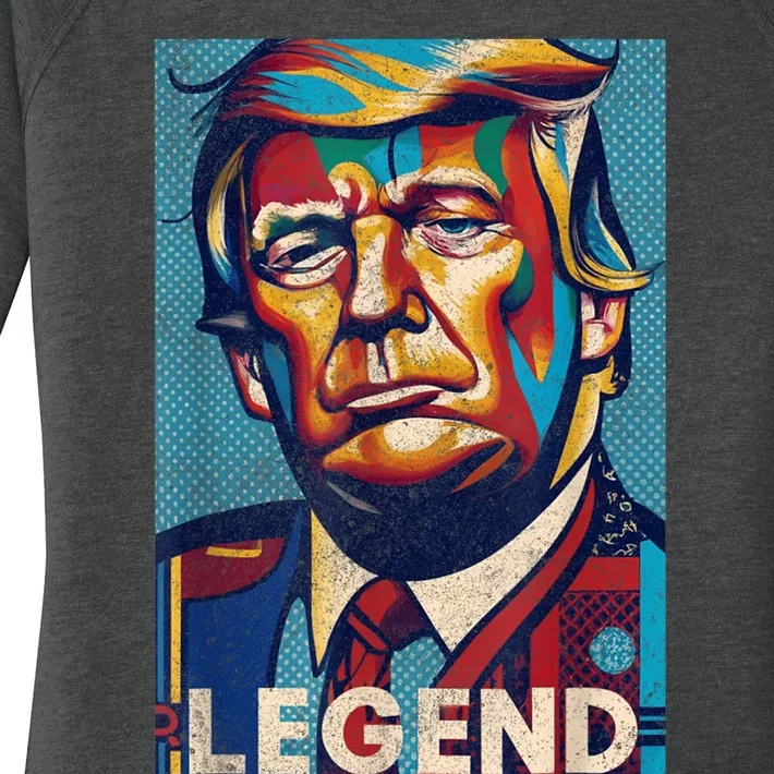 Trump Legend Tshirt Women's Perfect Tri Tunic Long Sleeve Shirt