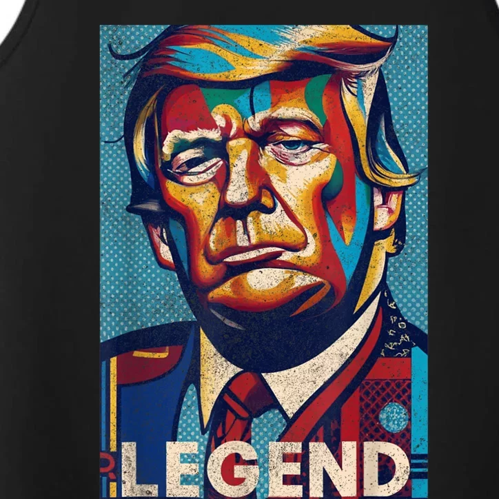 Trump Legend Tshirt Performance Tank