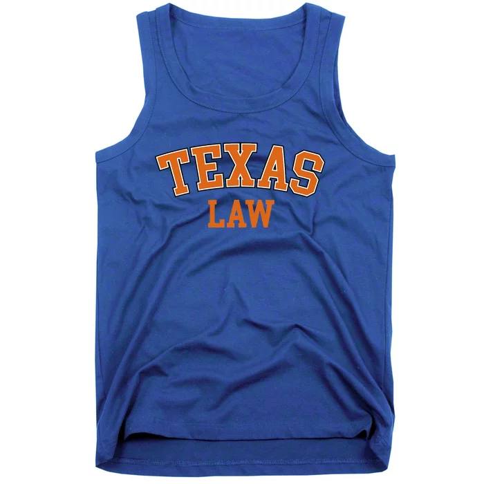 Texas Law Texas Bar Graduate Lawyer College Tank Top