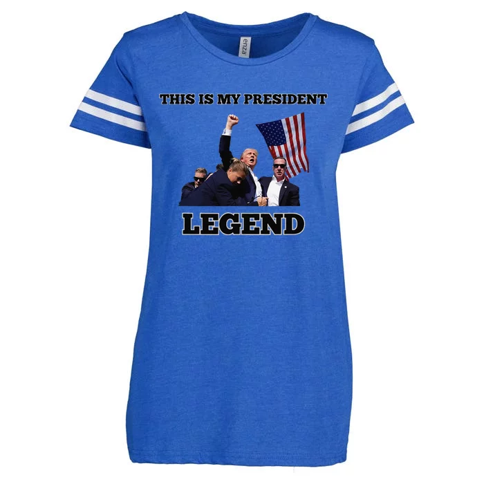 Trump Legend This Is My President Enza Ladies Jersey Football T-Shirt