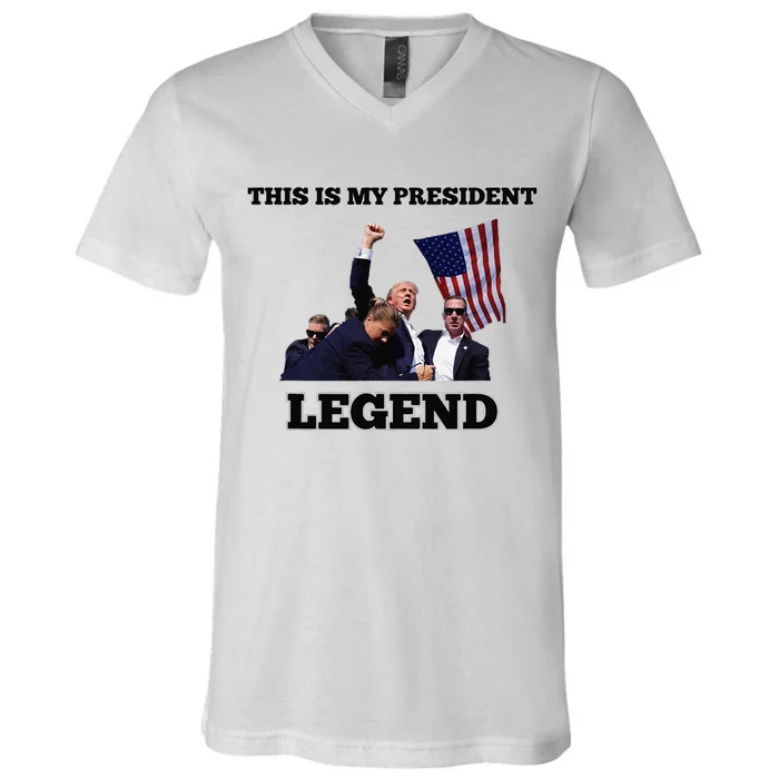 Trump Legend This Is My President V-Neck T-Shirt