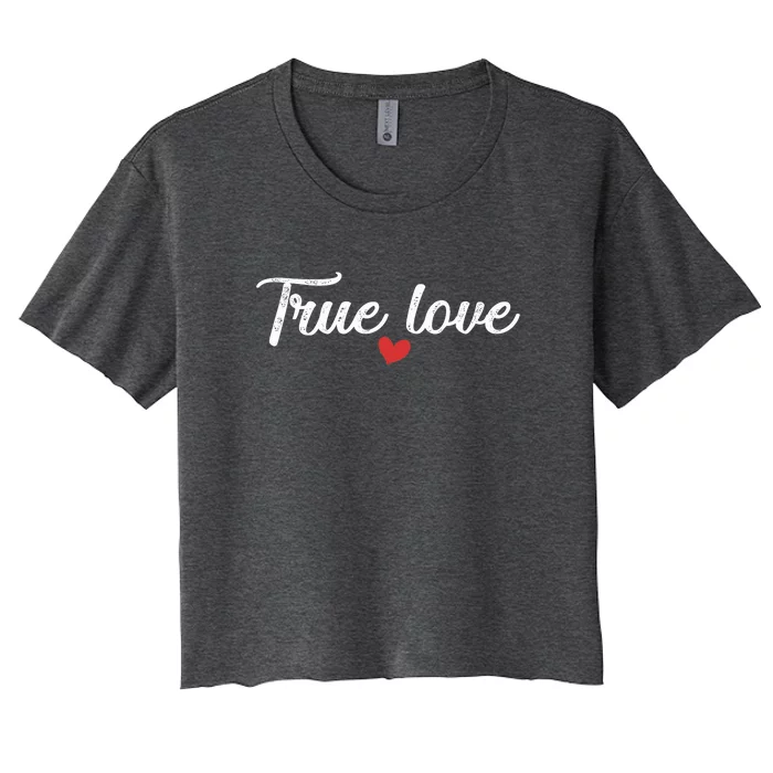 True Love Women's Crop Top Tee