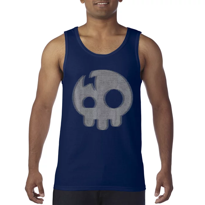 The Living Tombstone – Motion Blur Skull Tank Top