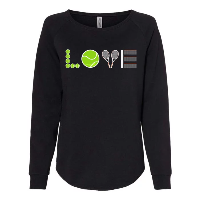 Tennis Love Tennis Fan Tennis Player Gift Tennis Lover Womens California Wash Sweatshirt