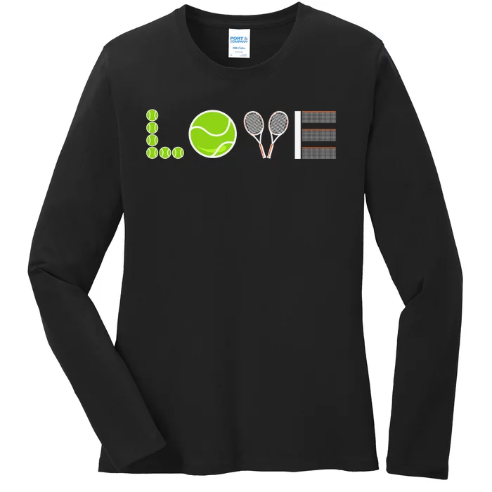 Tennis Love Tennis Fan Tennis Player Gift Tennis Lover Ladies Long Sleeve Shirt