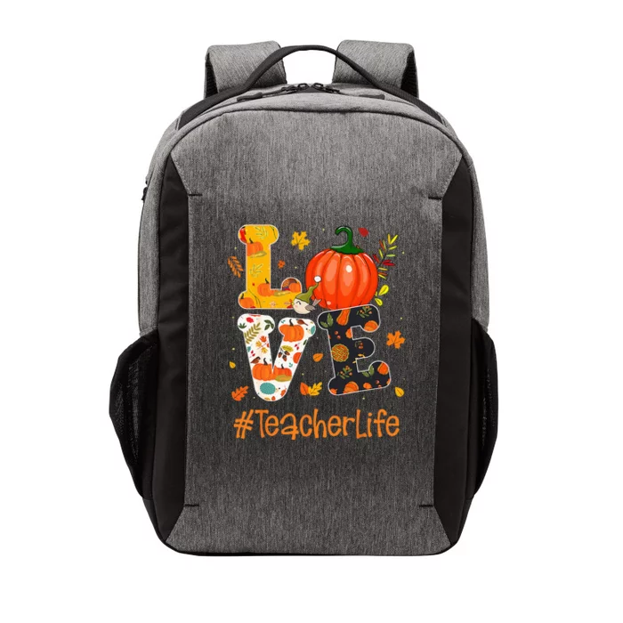 Thanksgiving Love Teacher Life Happy Fall Yall Autumn Vector Backpack