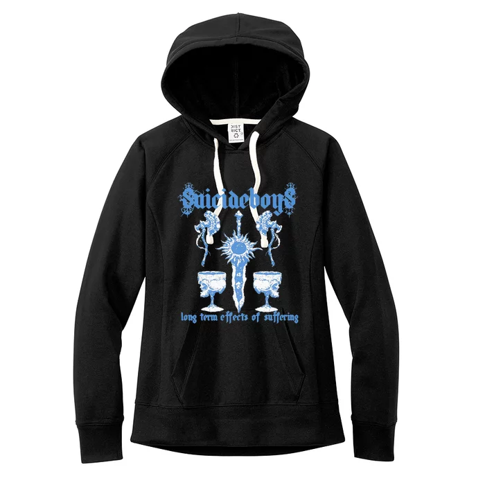 The Long Term Effects Of Vintage Retro Suffering Women's Fleece Hoodie