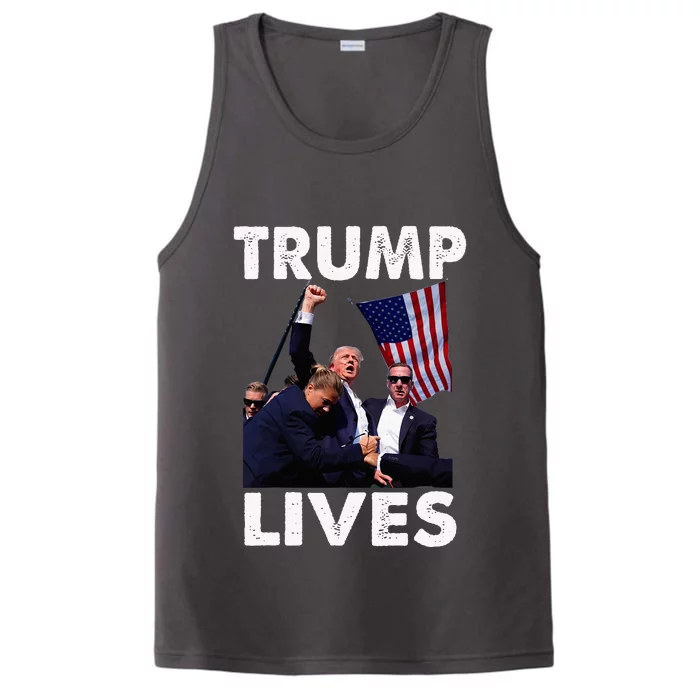 Trump Live Trump Shot Fist Pump Performance Tank