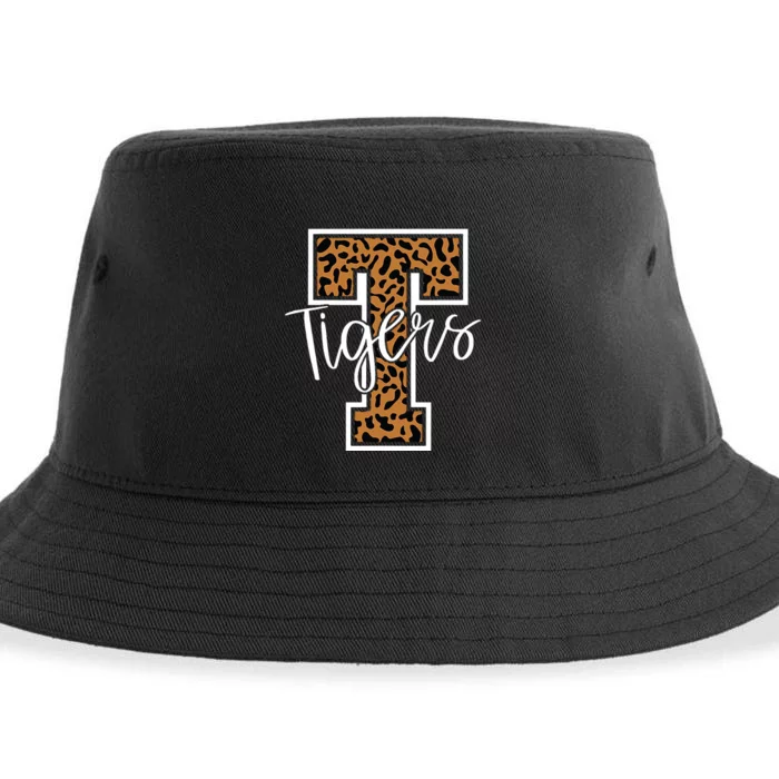 T Letter Tigers Sustainable Bucket Hat