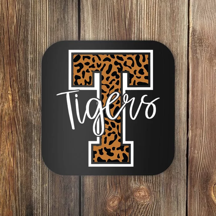 T Letter Tigers Coaster