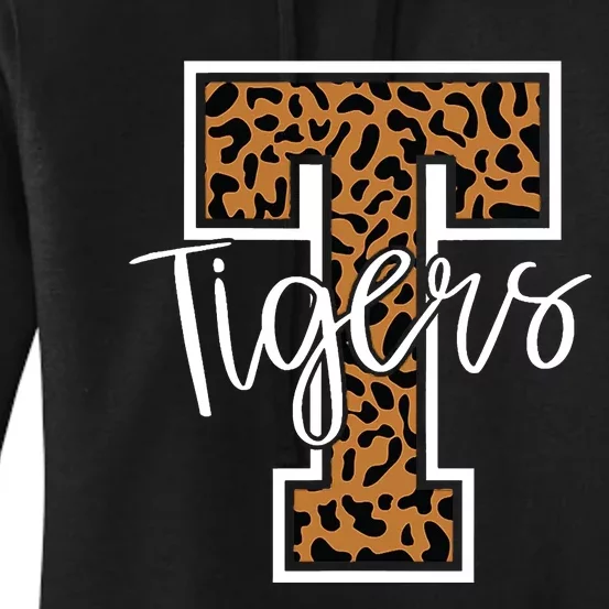 T Letter Tigers Women's Pullover Hoodie