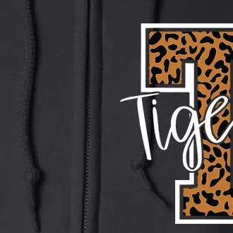 T Letter Tigers Full Zip Hoodie