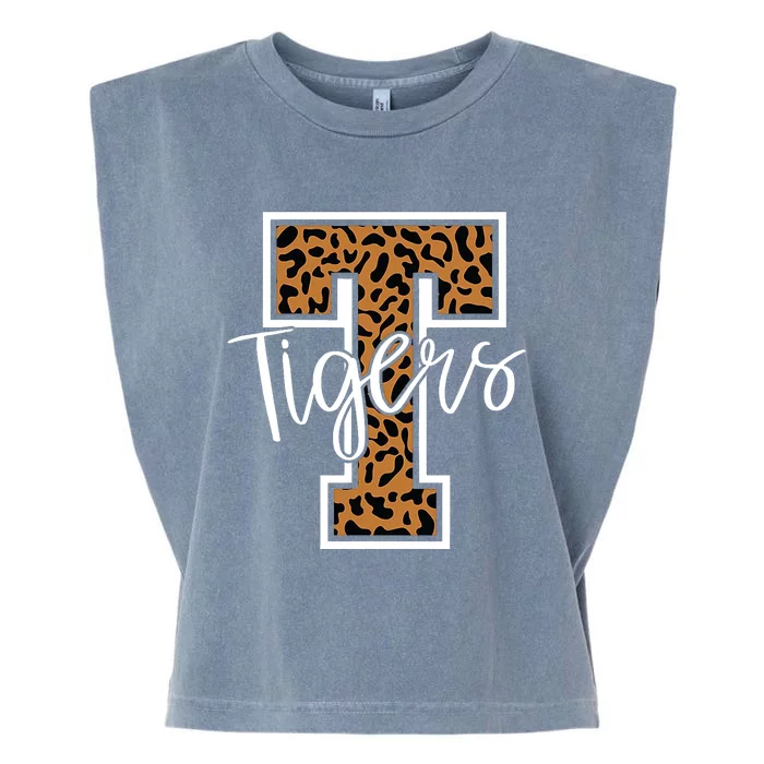 T Letter Tigers Garment-Dyed Women's Muscle Tee