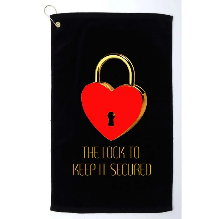 The Lock To Keep It Secured Platinum Collection Golf Towel