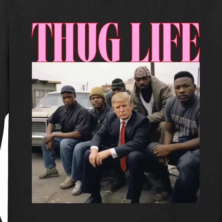 Thug Life Trump’S Kangaroo Conviction Long Sleeve Shirt