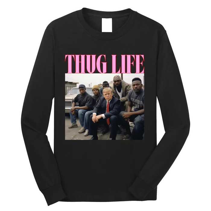 Thug Life Trump’S Kangaroo Conviction Long Sleeve Shirt