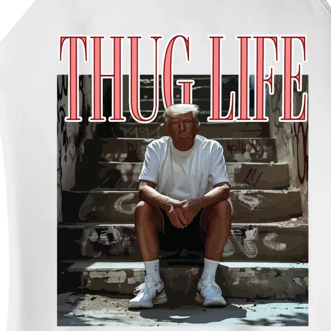 Thug Life Trump  Funny Trump Republican Women’s Perfect Tri Rocker Tank