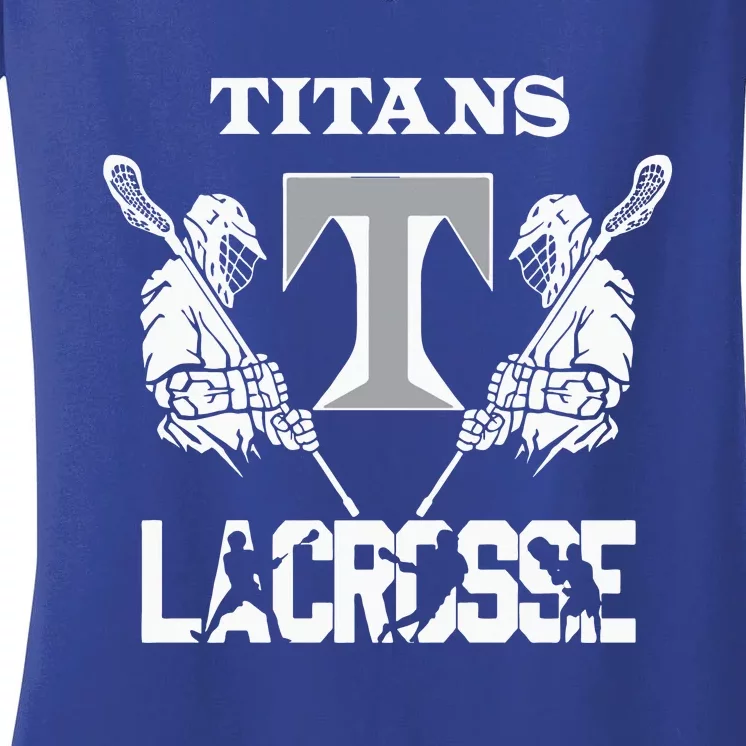 Titan Lax Women's V-Neck T-Shirt