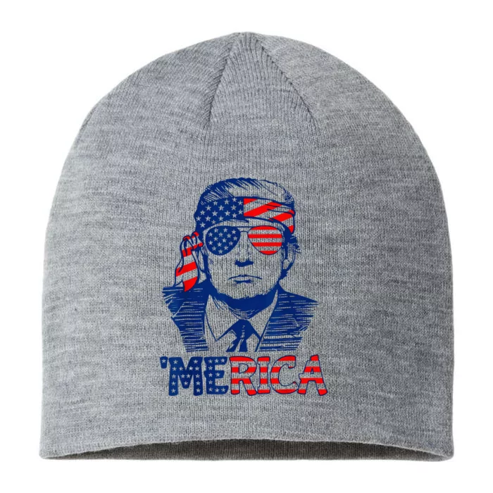 Trump Lives Trump Fight Fight Fight 2024 8 1/2in Sustainable Knit Beanie